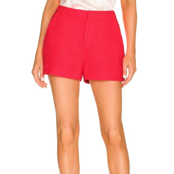 L'AGENCE Pants - L AGENCE L'agence Aneta Tweed Shorts In Diva Pink